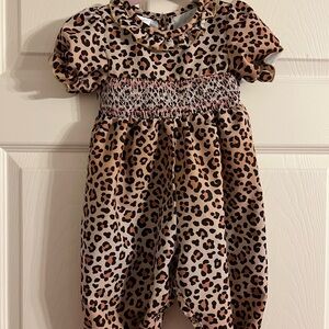 Leopard Print Baby Romper